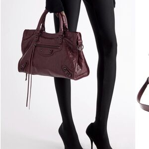 Balenciaga City Bag Burgandy